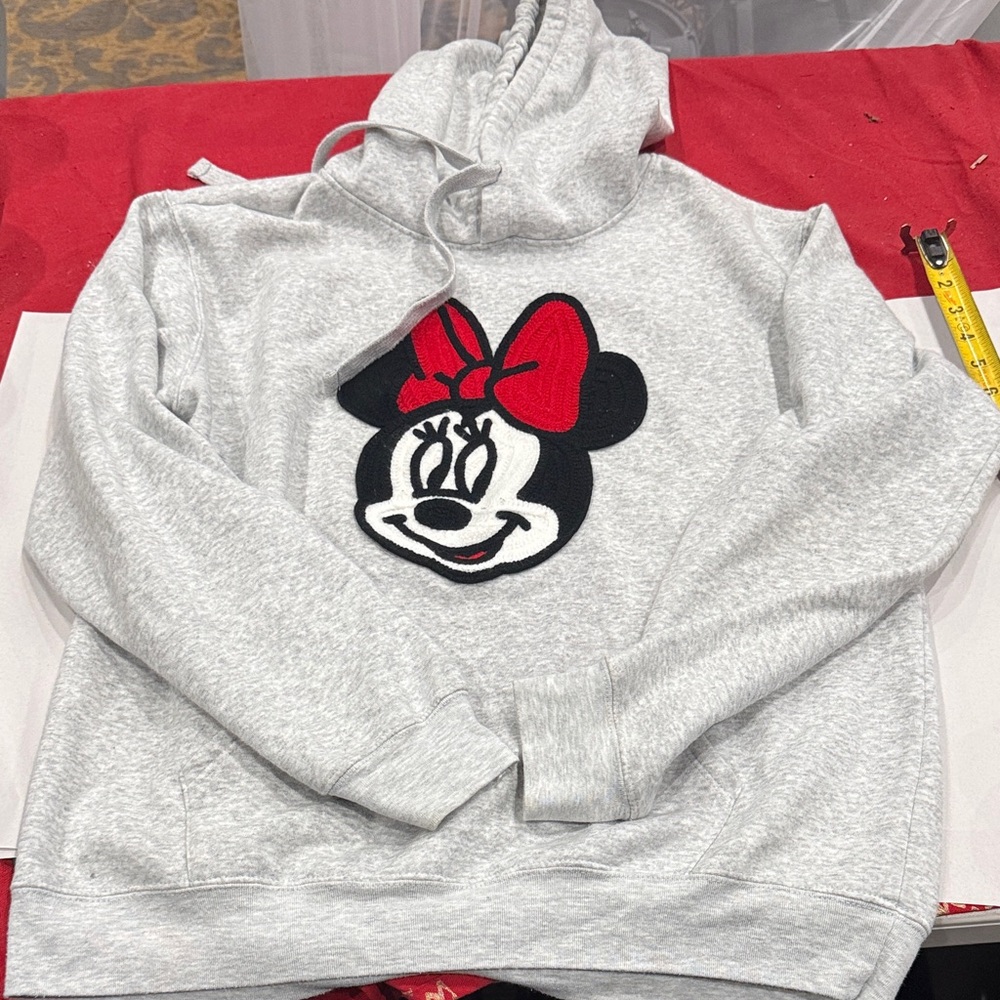 Disney Heather Gray Minnie Mouse hoodie